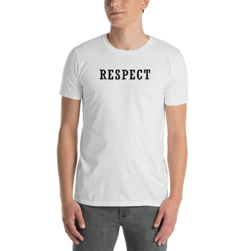 Respect T-Shirt White Respect T Shirt for Men - FlorenceLand